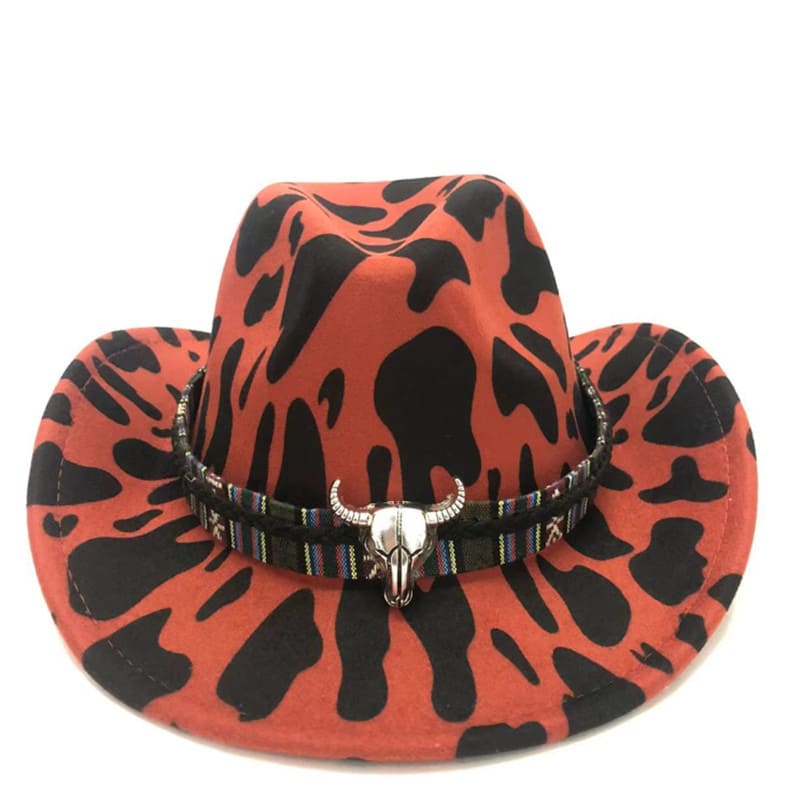 The Abilene – Tan Cow Print Cowboy Hat