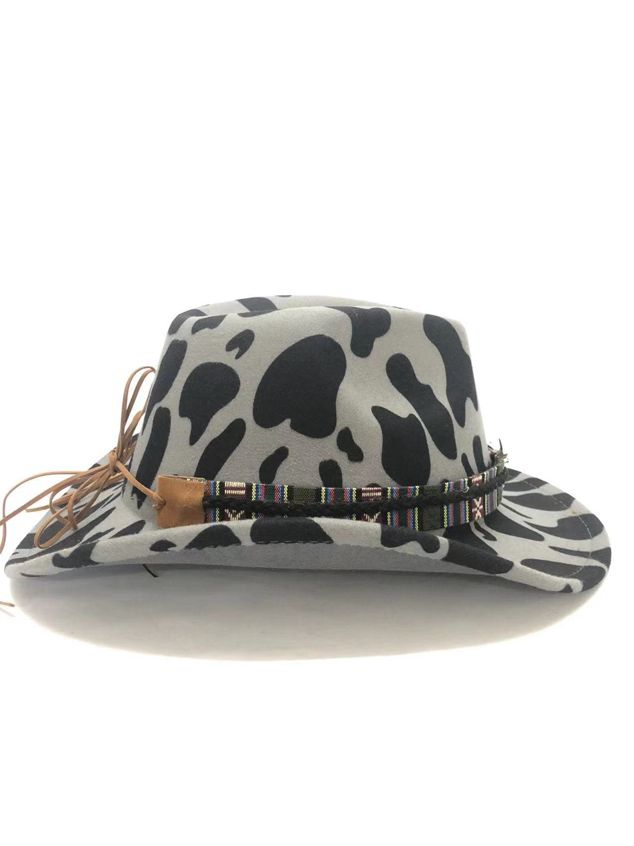 The Abilene – Tan Cow Print Cowboy Hat