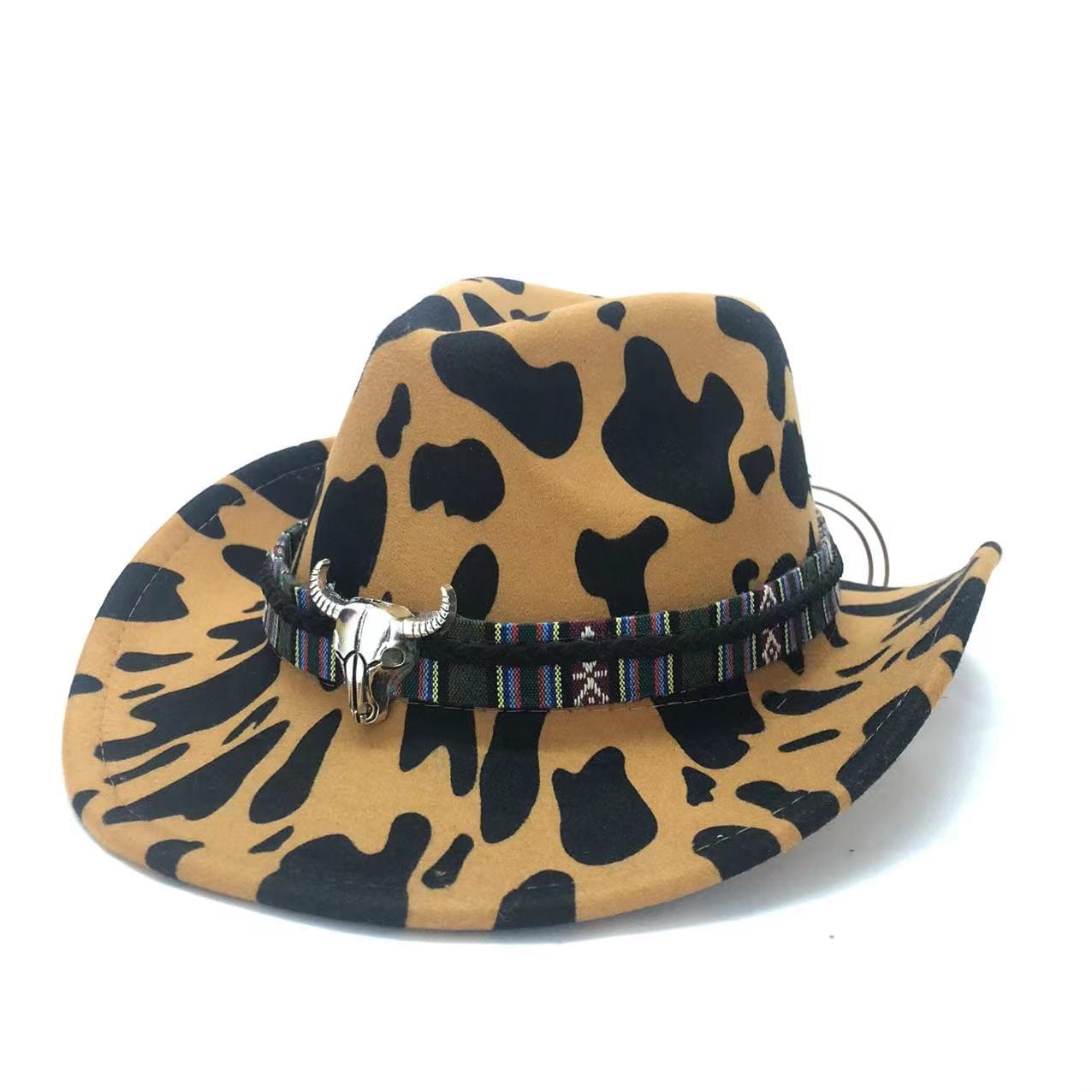 The Abilene – Tan Cow Print Cowboy Hat