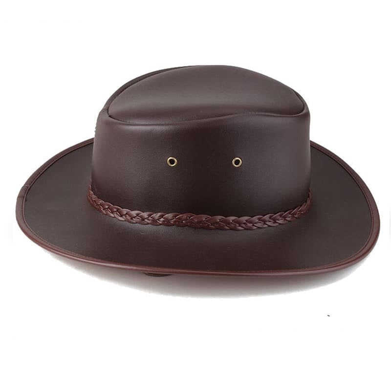The Waco – Braided Band Leather Porkpie Hat