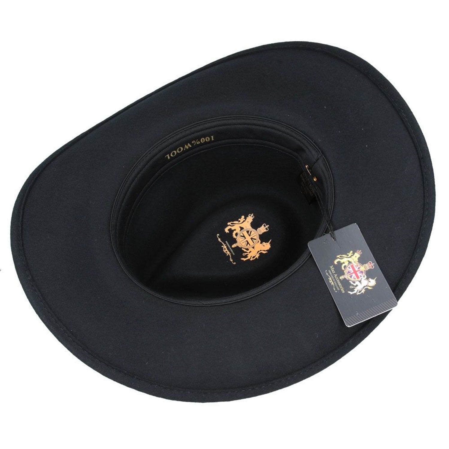 The Black Canyon – Black Wide Brim Wool Cowboy Hat