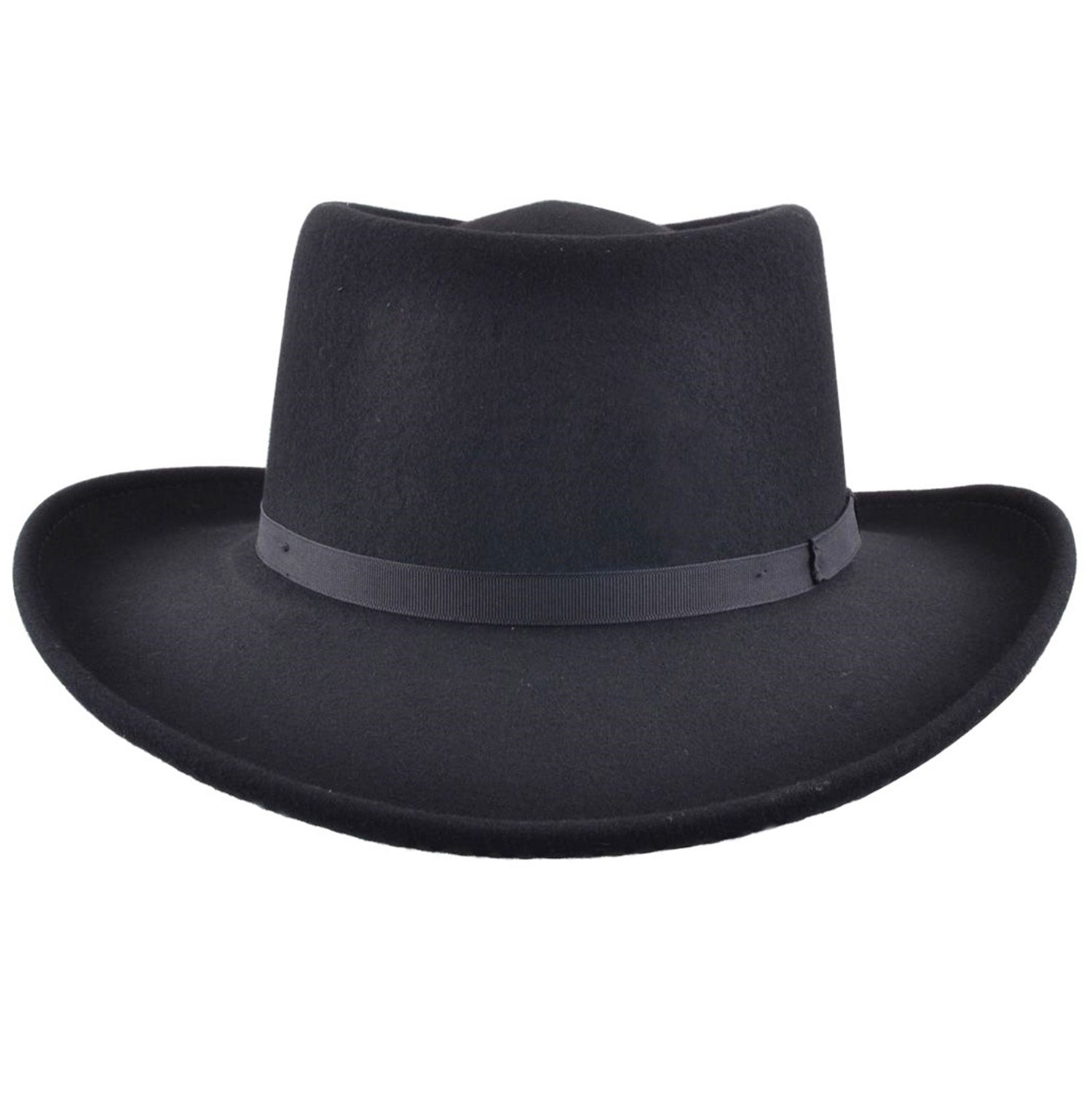 The Cassidy – Black Wool Gambler Hat