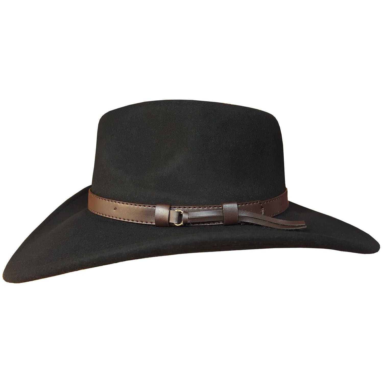 The Black Canyon – Black Wide Brim Wool Cowboy Hat
