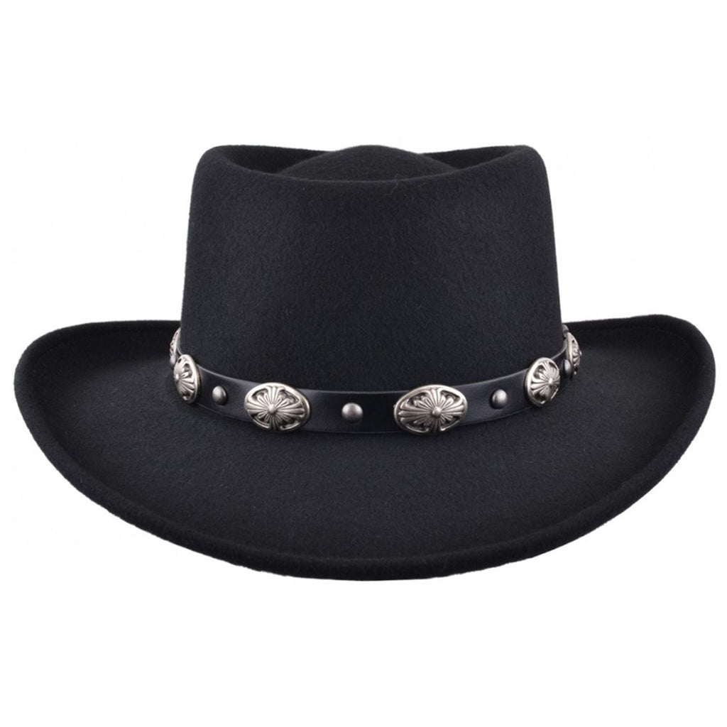 The Sundance – Black Concho Band Gambler Hat
