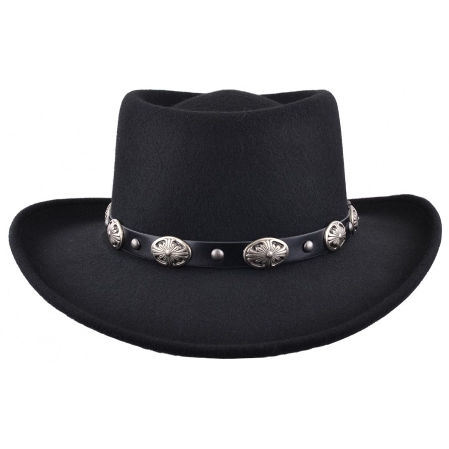 The Sundance – Black Concho Band Gambler Hat