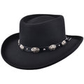 The Sundance – Black Concho Band Gambler Hat