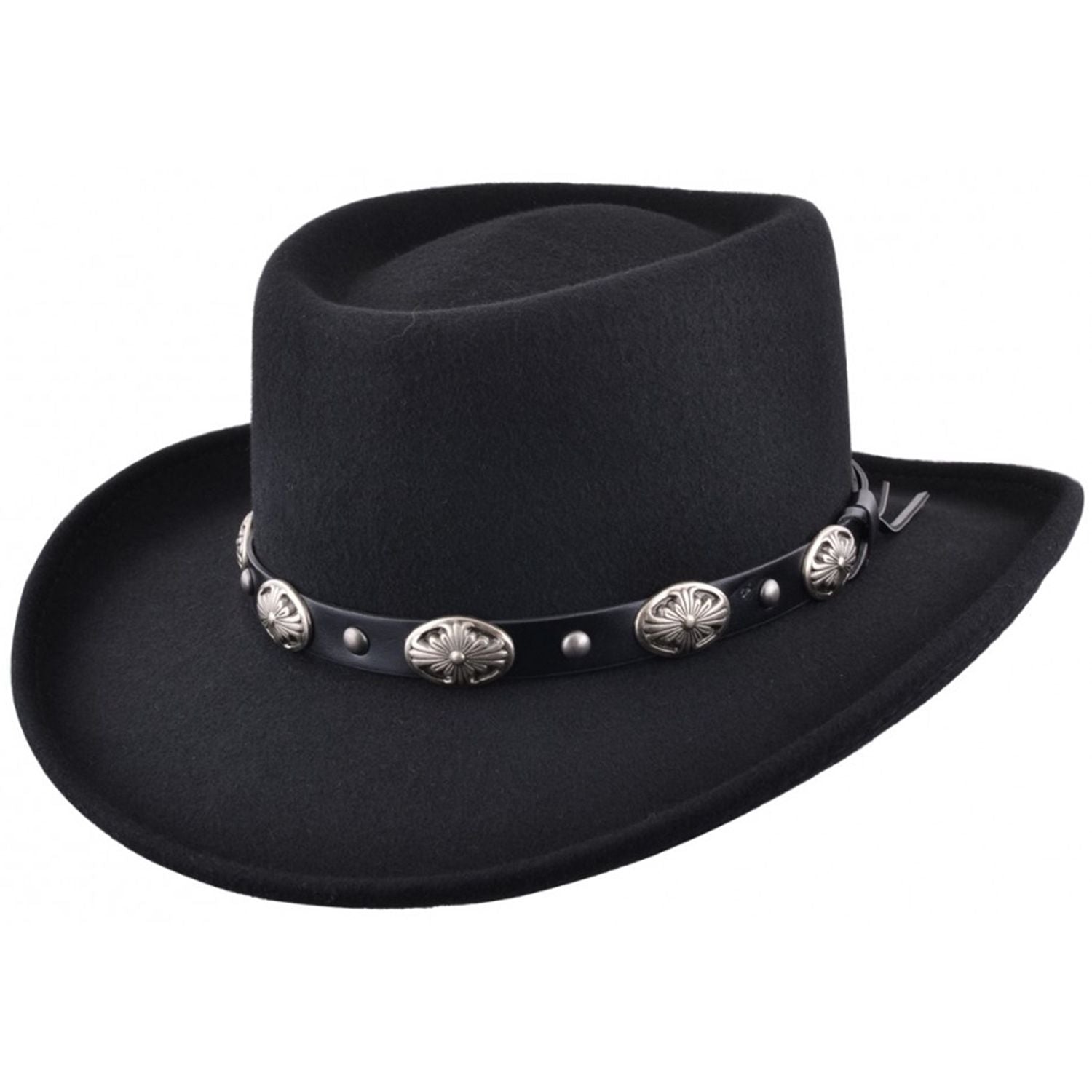 The Sundance – Black Concho Band Gambler Hat